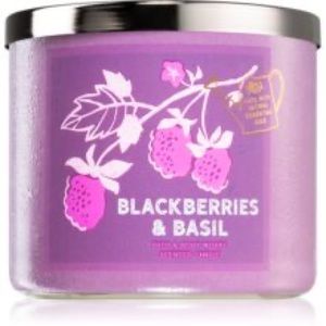 Bath and Body Works Blackberries & Basil 3-Wick Candle